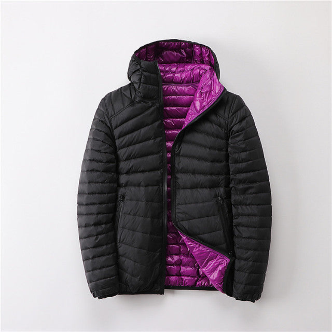 Street-wave Womens Reversible Waterproof Puffer Jacket For Winter Weather Warmth And Style