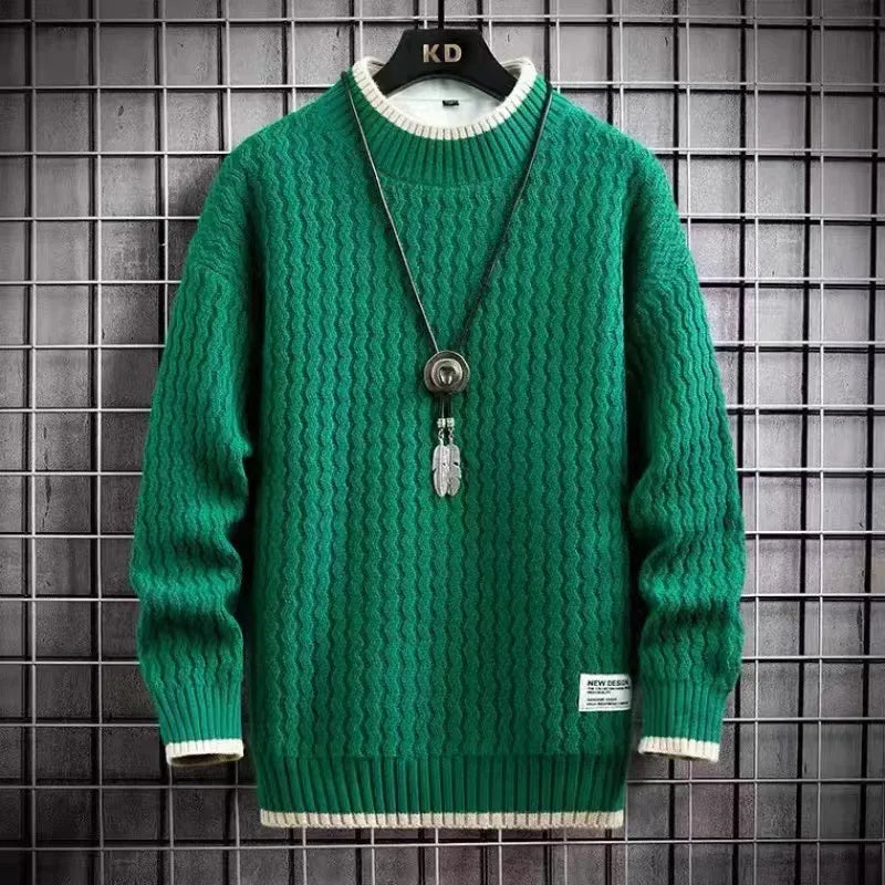 Streetwave Mens Knit Pullover Cozy Warmth With Modern Fit For Men Winter Sweater