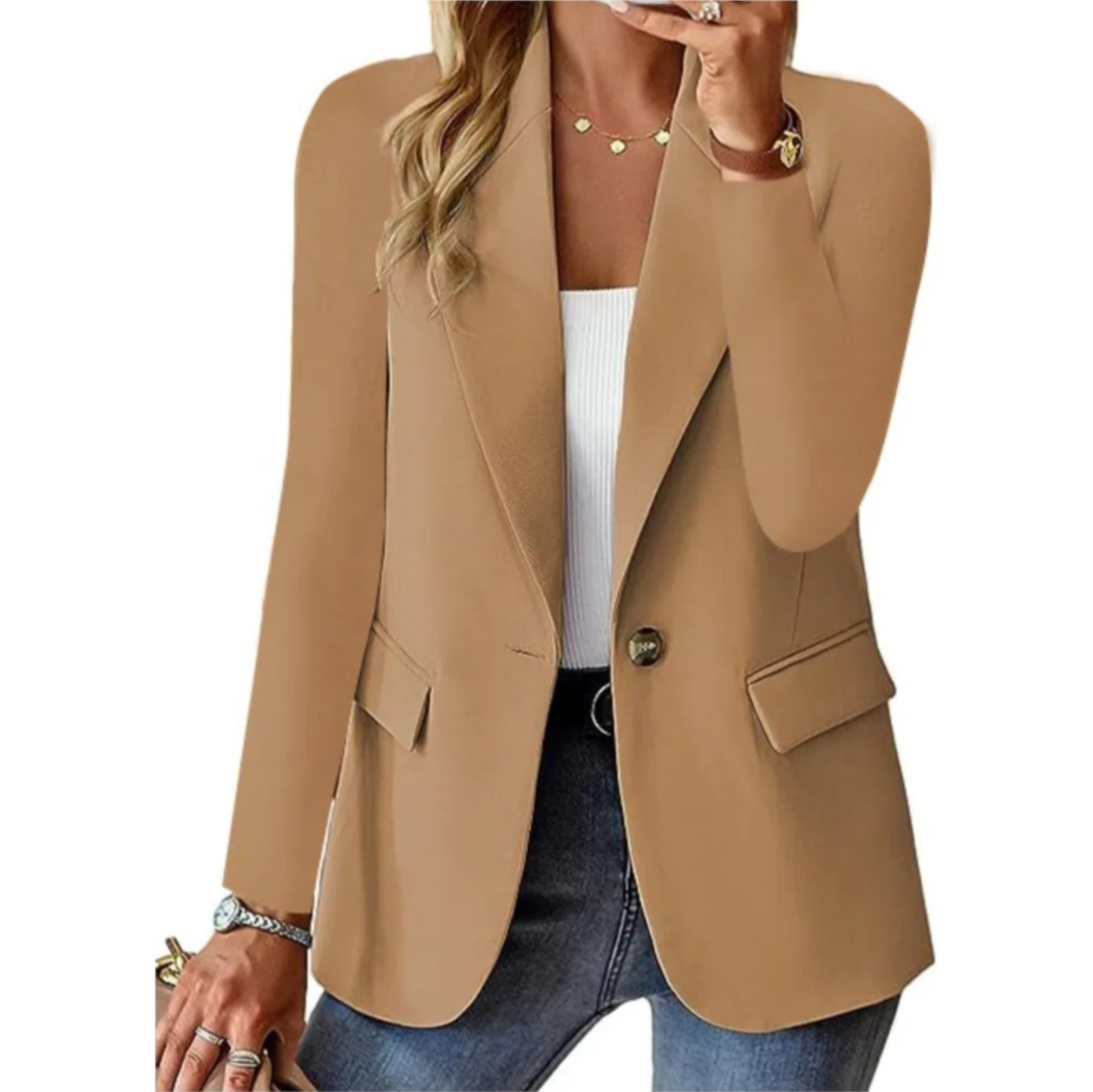 Street-Wave Longline Blazer For Women Chic Everyday Elegance Versatile Office Essential