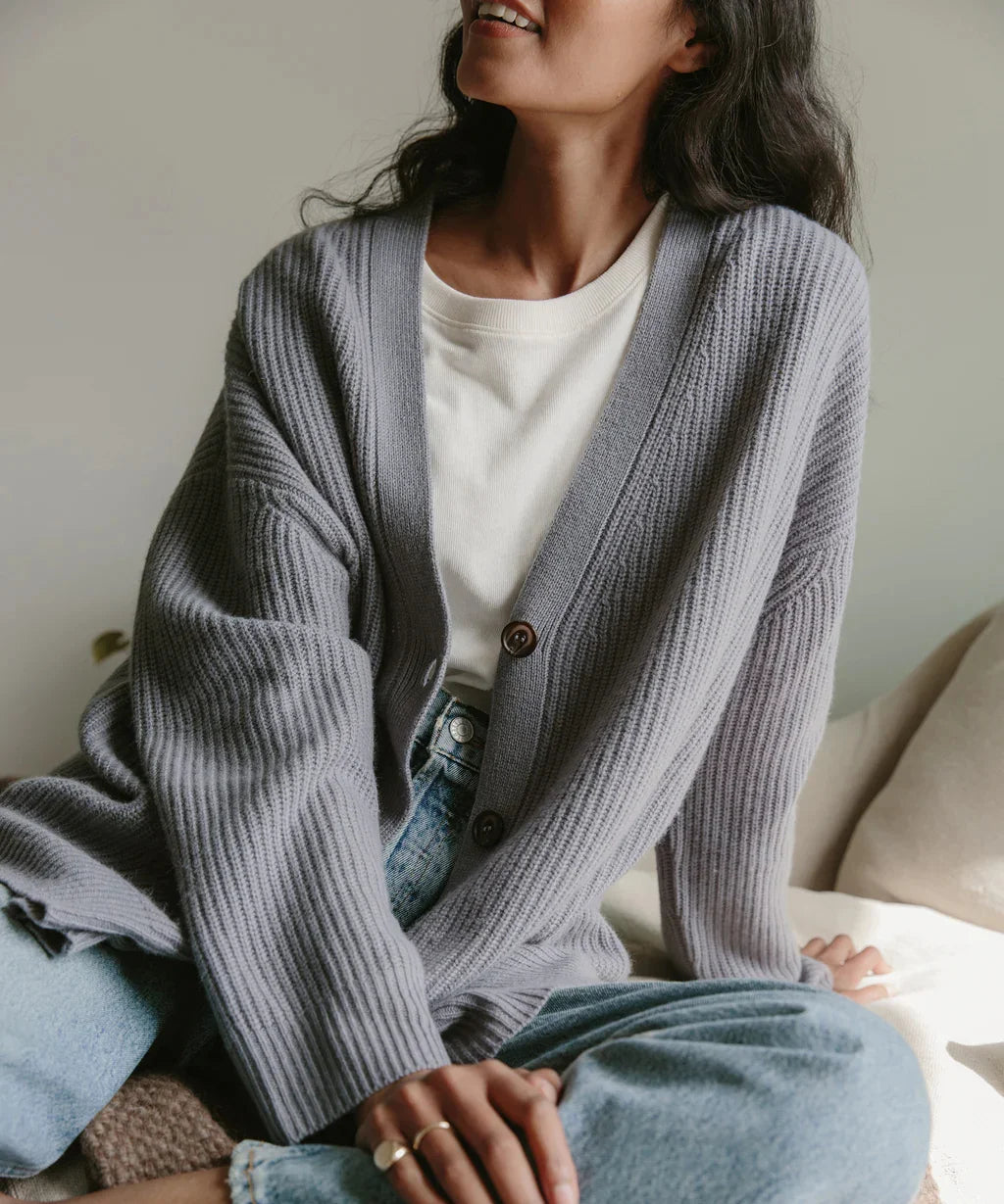 Streetwave Cardigan For Women Cozy V Neck Knit Sweater Soft Warmth Relaxed Fit Everyday Chic