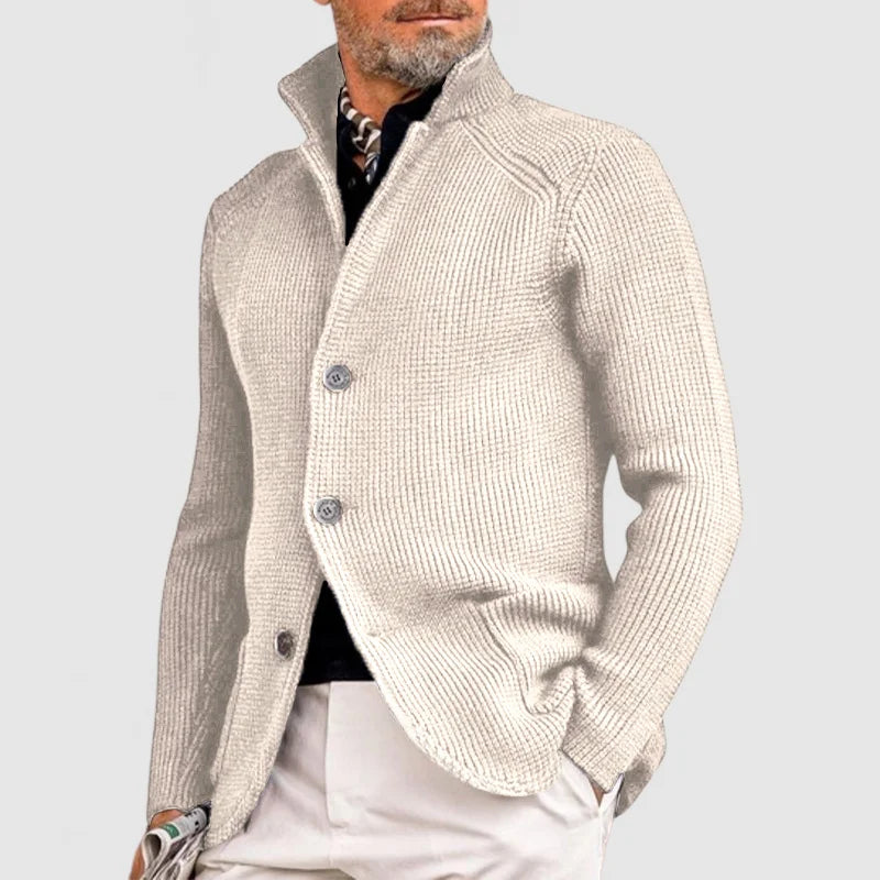 Streetwave Knitted Cardigan With Button Closure For Men Timeless Classic Warm And Stylish