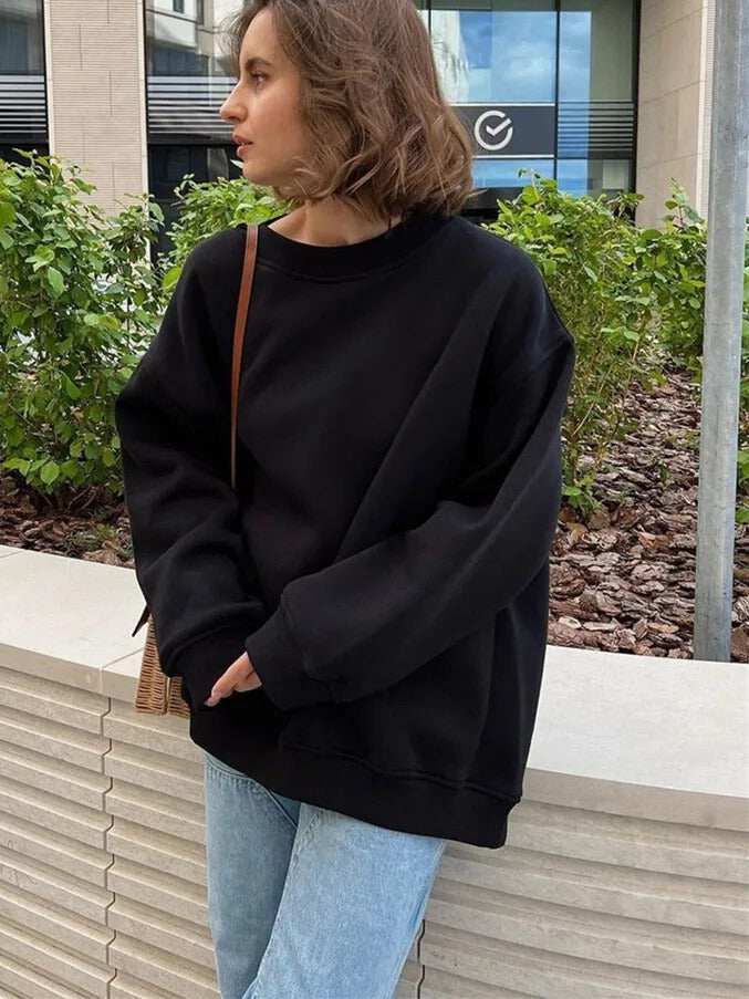 Streetwave Oversized Knit Pullover For Cozy Layering And Relaxed Everyday Streetwear Wardrobe
