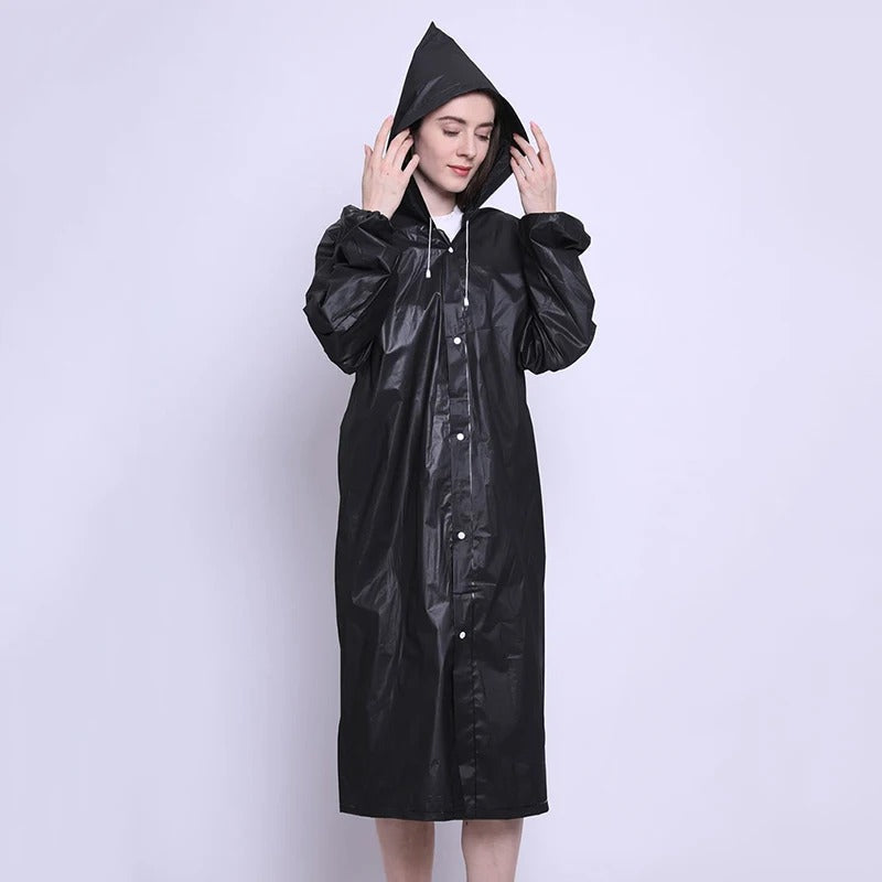 Street Wave Raincoat Women Packable Waterproof Breathable All Weather Protection Coat