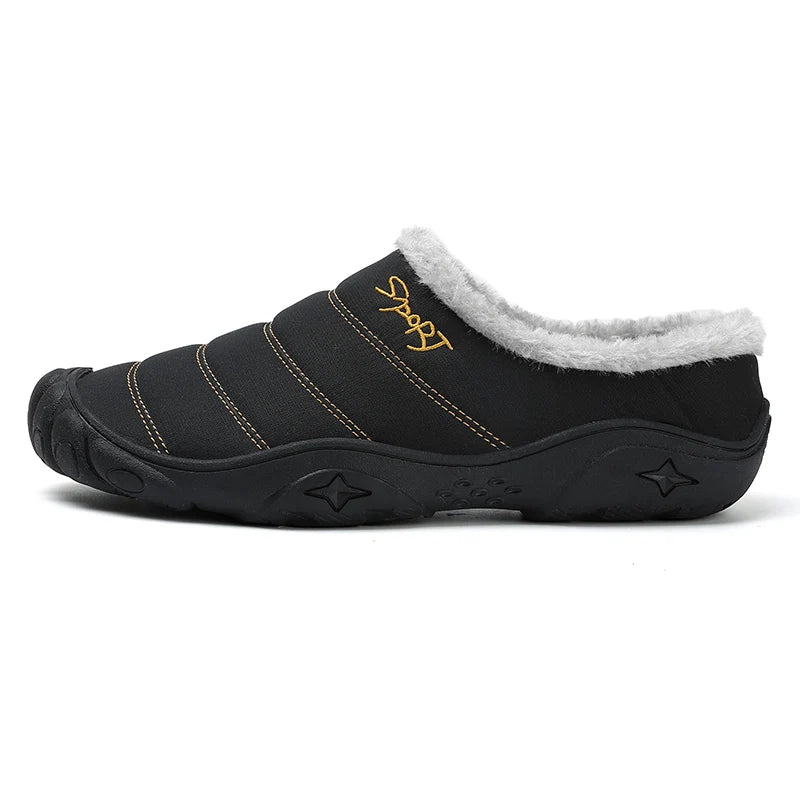 Street Wave Orthopedic Slippers For Unisex Warm Plush Lined Comfort And Non Slip Sole