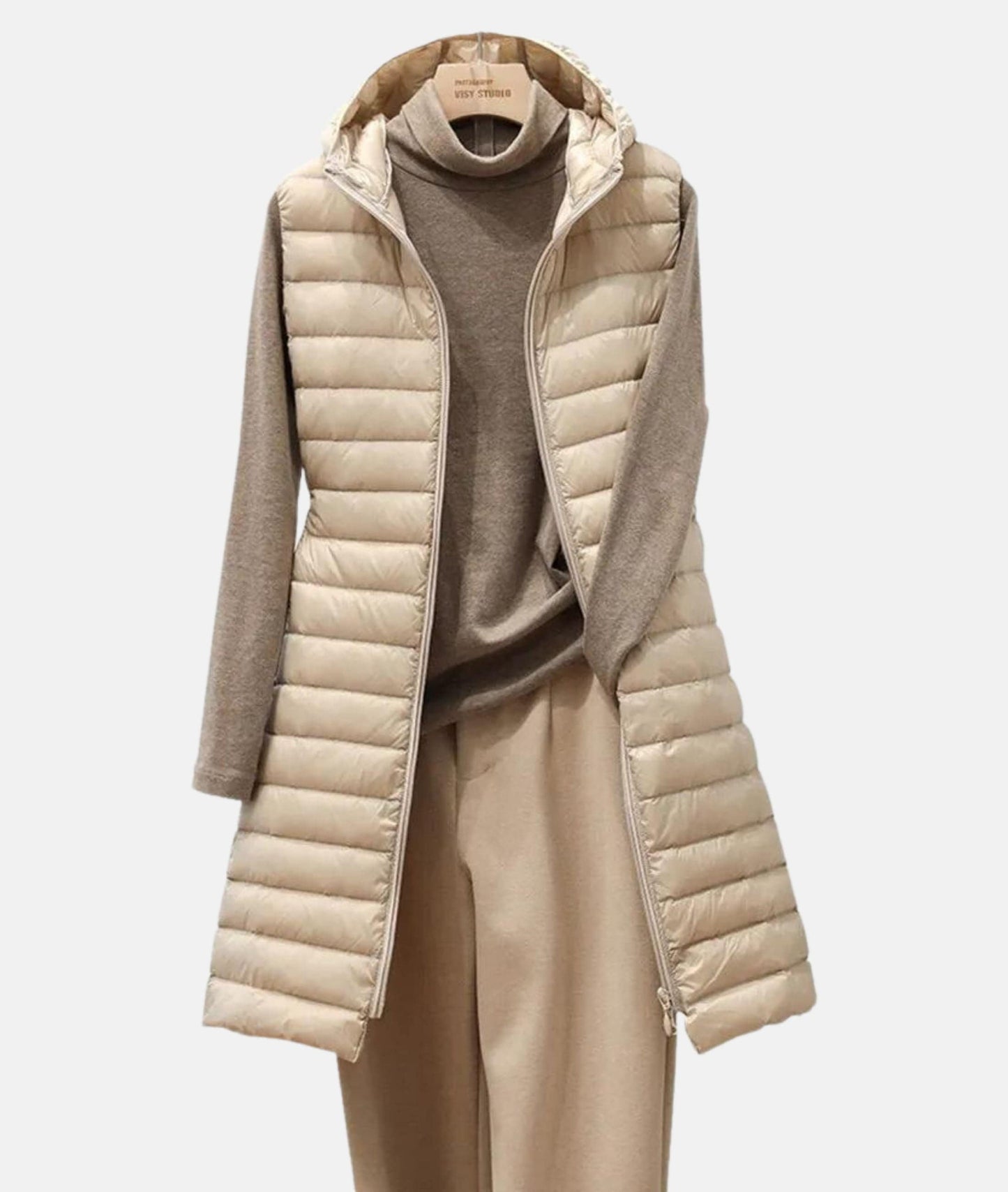 Street-Wave Puffer Coat For Women Hooded Long Quilted Warmth And Style Outerwear