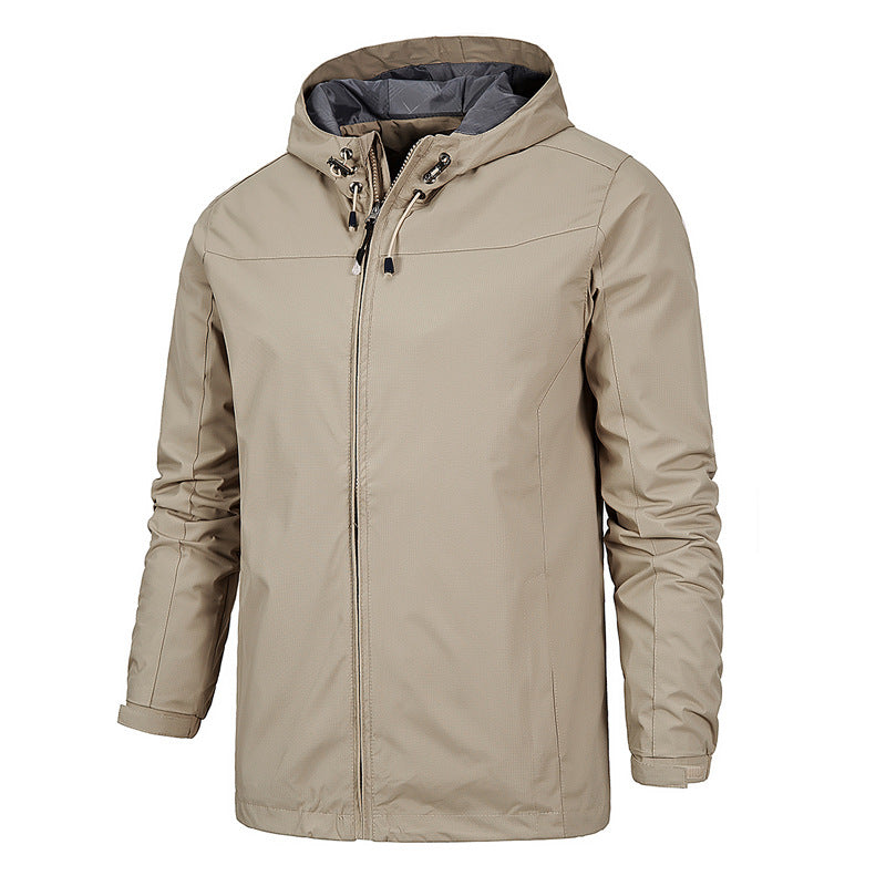 Street-Wave Waterproof Windproof Hooded Jacket For Outdoor Enthusiasts All Weather Protection