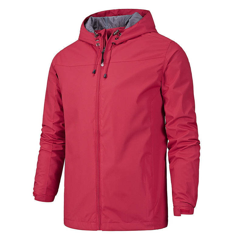 Street-Wave Waterproof Windproof Hooded Jacket For Outdoor Enthusiasts All Weather Protection
