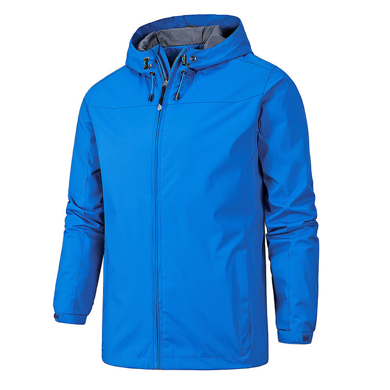 Street-Wave Waterproof Windproof Hooded Jacket For Outdoor Enthusiasts All Weather Protection