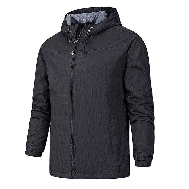 Street-Wave Waterproof Windproof Hooded Jacket For Outdoor Enthusiasts All Weather Protection
