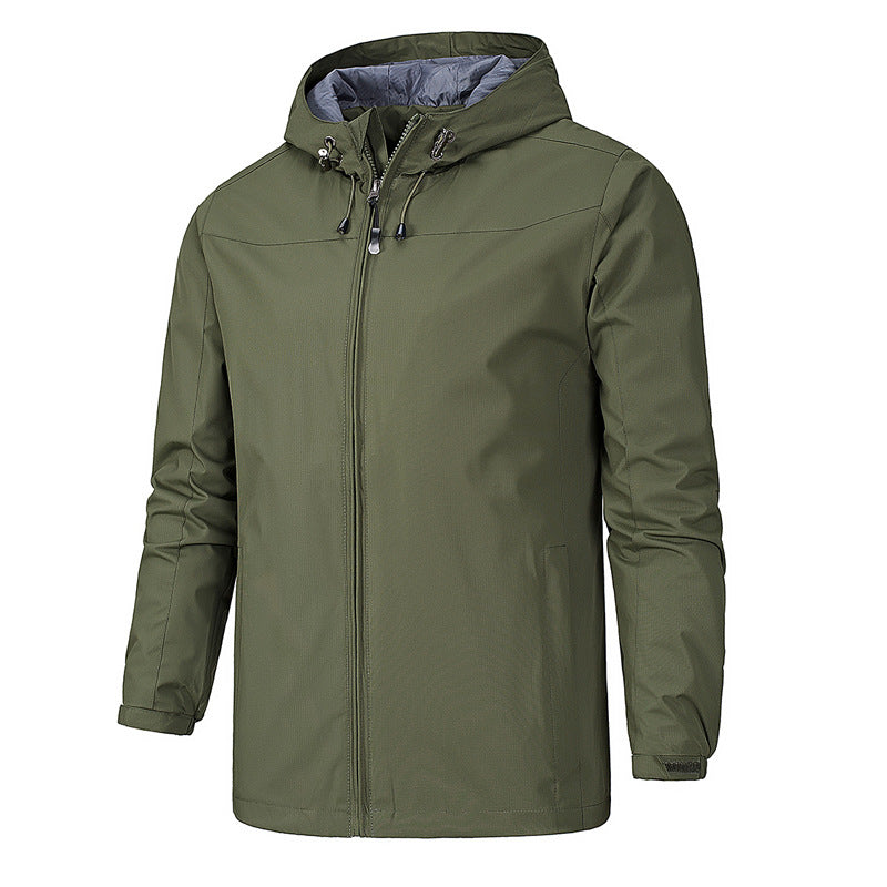 Street-Wave Waterproof Windproof Hooded Jacket For Outdoor Enthusiasts All Weather Protection