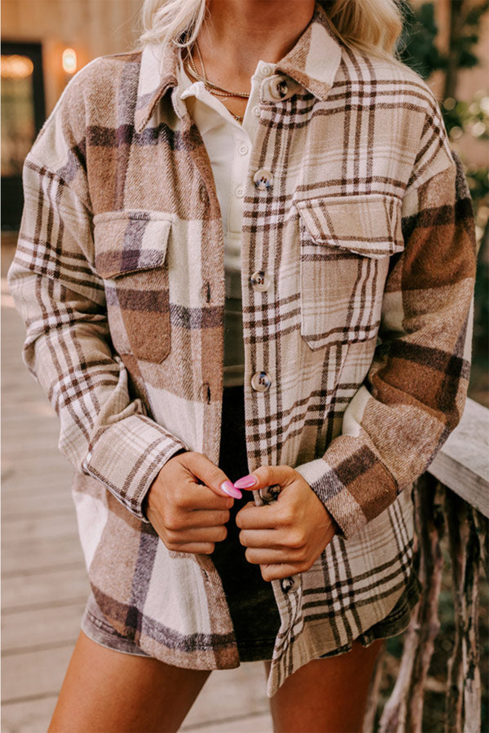 Street Wave Plaid Overshirt For Women Timeless Comfort And Layering Essential For Everyday Wear