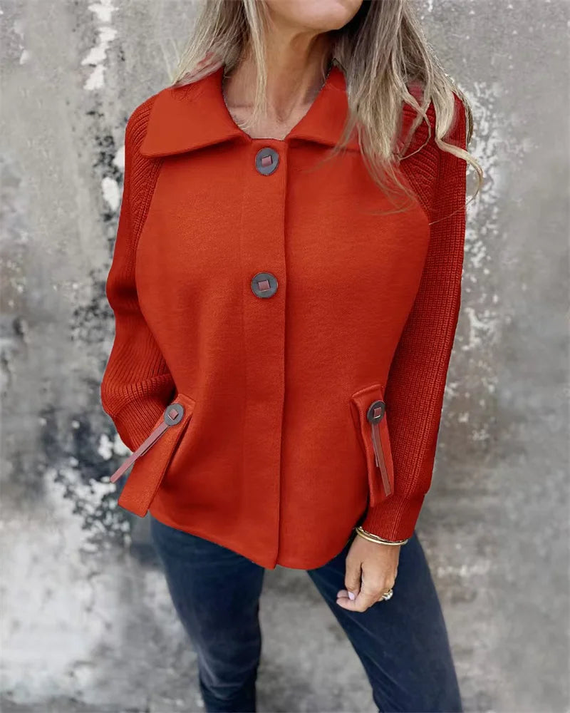 Street-wave Cozy Warm Stand Collar Jacket For Women Everyday Casual Autumn Winterwear