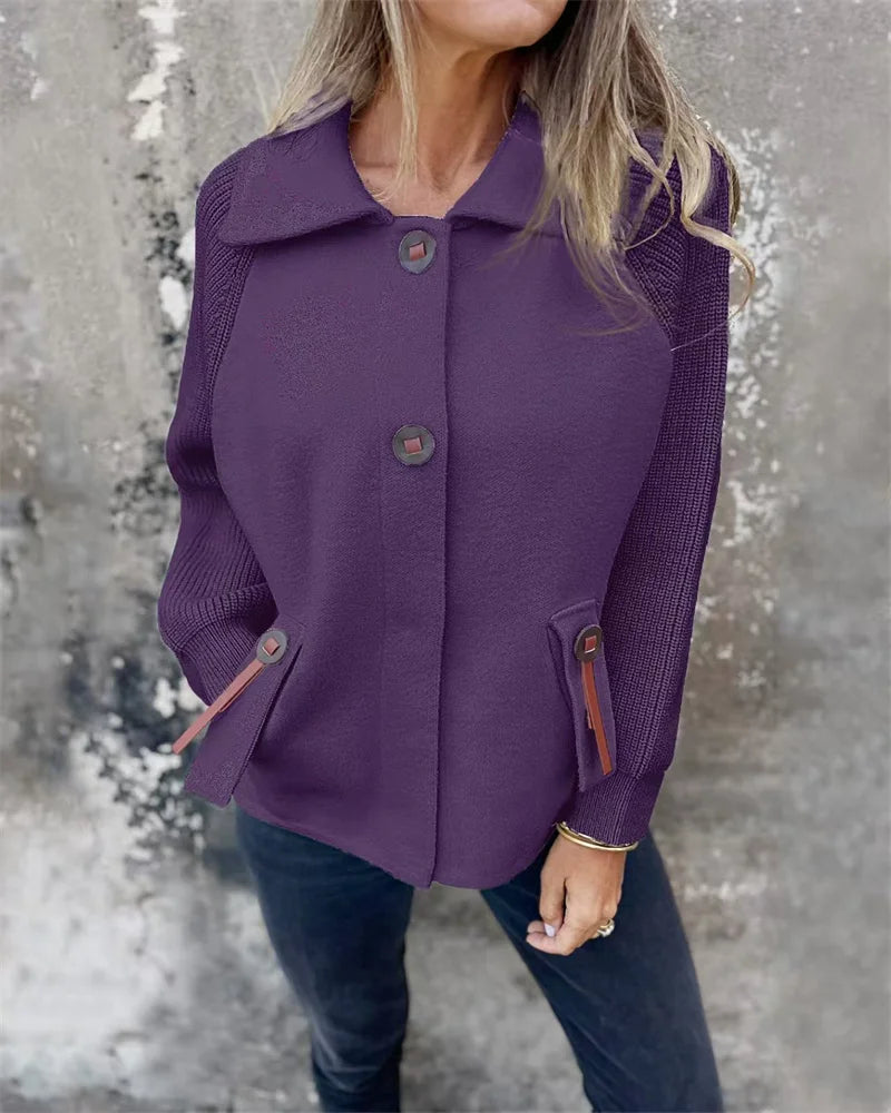 Street-wave Cozy Warm Stand Collar Jacket For Women Everyday Casual Autumn Winterwear