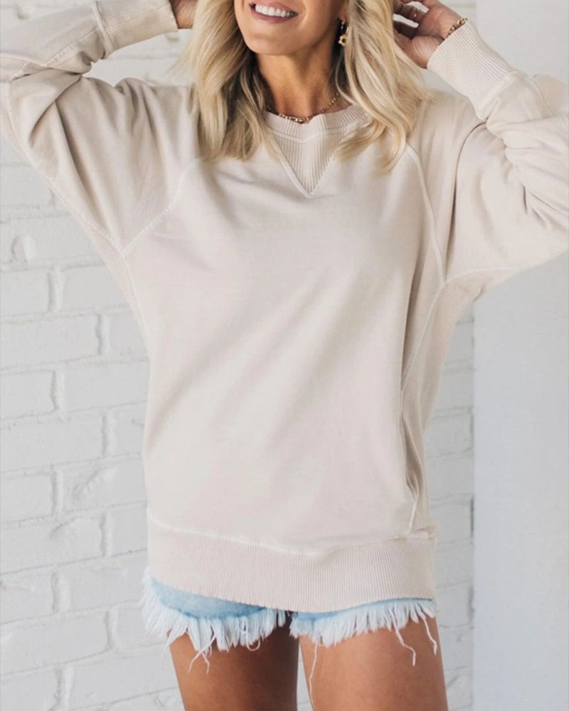 Street Wave Striped Accent Pocket Sweater For Women Cozy Warm Everyday Wear Relaxed Fit Winter Essential