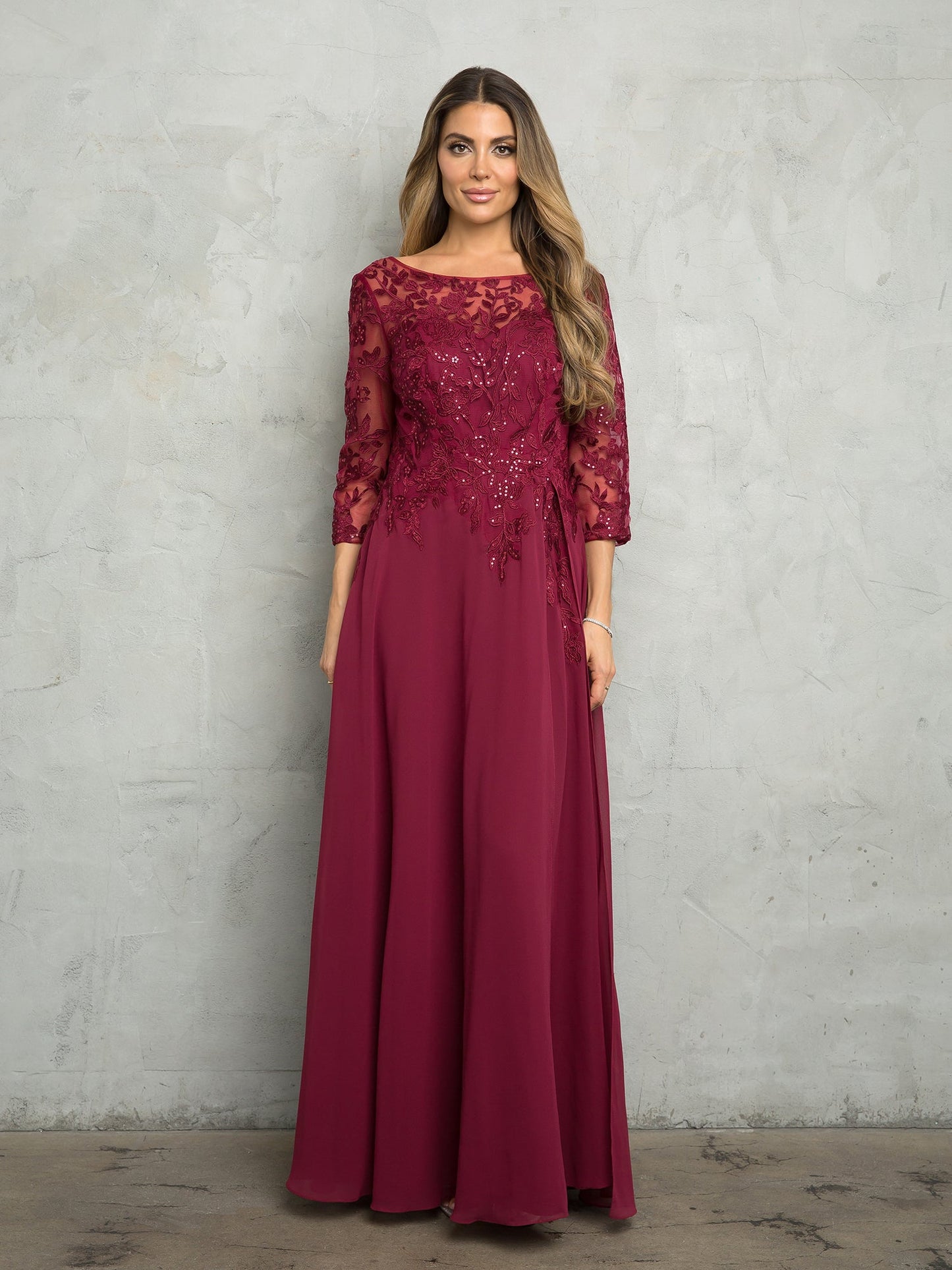 Eva Fashion Embellished Bodice Mother Of The Bride Dress