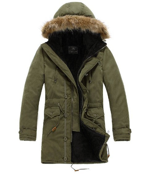 Streetwave Mens Functional Parka With Detachable Hood And Cozy Inner Lining For Winter Outdoors