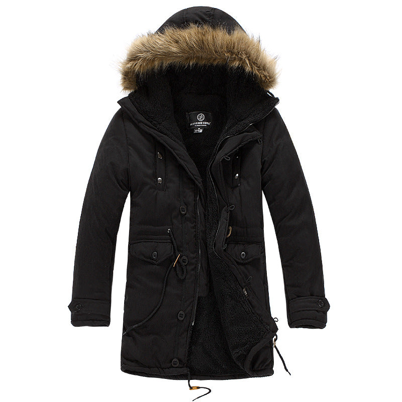 Streetwave Mens Functional Parka With Detachable Hood And Cozy Inner Lining For Winter Outdoors