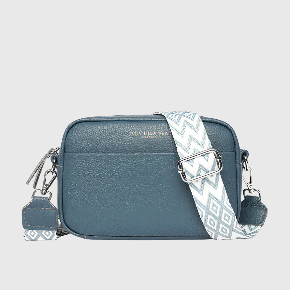 Women's Shoulder Bag with Adjustable Strap and Zipper Closure
