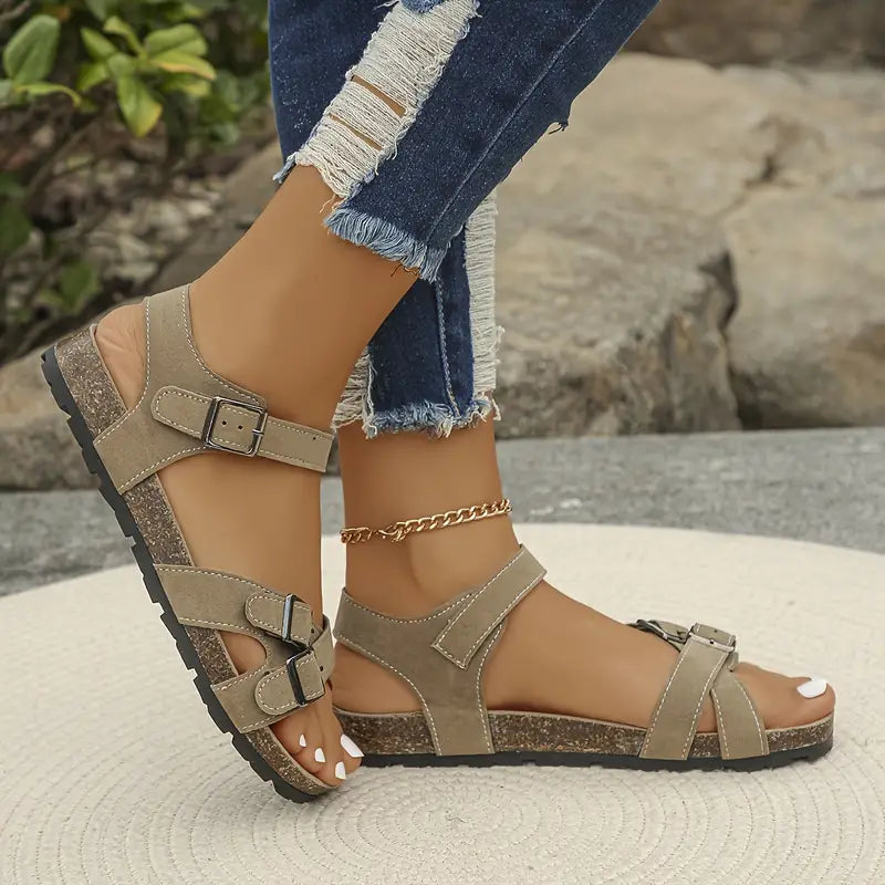 Knokkie Lightweight Sandals With Soft Sole For Women All Day Comfort Adjustable Straps