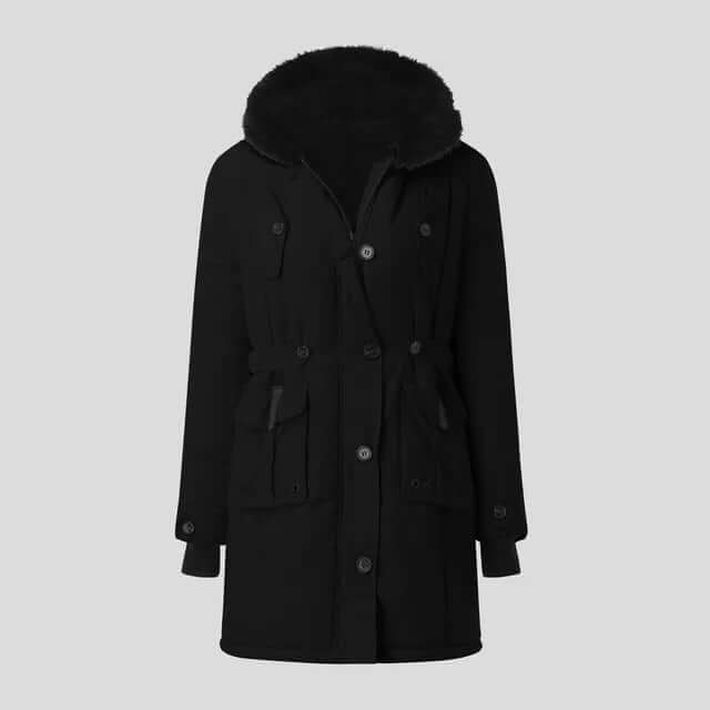 Street-wave Women's Winter Parka With Lux Faux Fur Collar For Ultra Warmth And Comfort