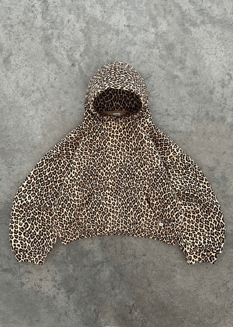 Street Wave Leopard Print Hoodie For Trendsetting Loungewear Fans Soft Breathable Comfort