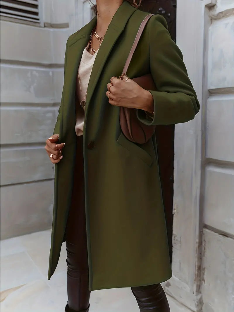 Streetwave Mens Long Coat Premium Minimalist Outerwear For Modern Gentlemen Comfort And Durability