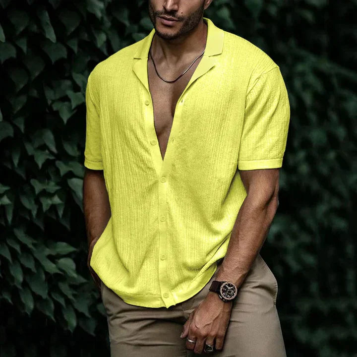 Street-Wave Lightweight Breathable Mens Short Sleeve Shirt