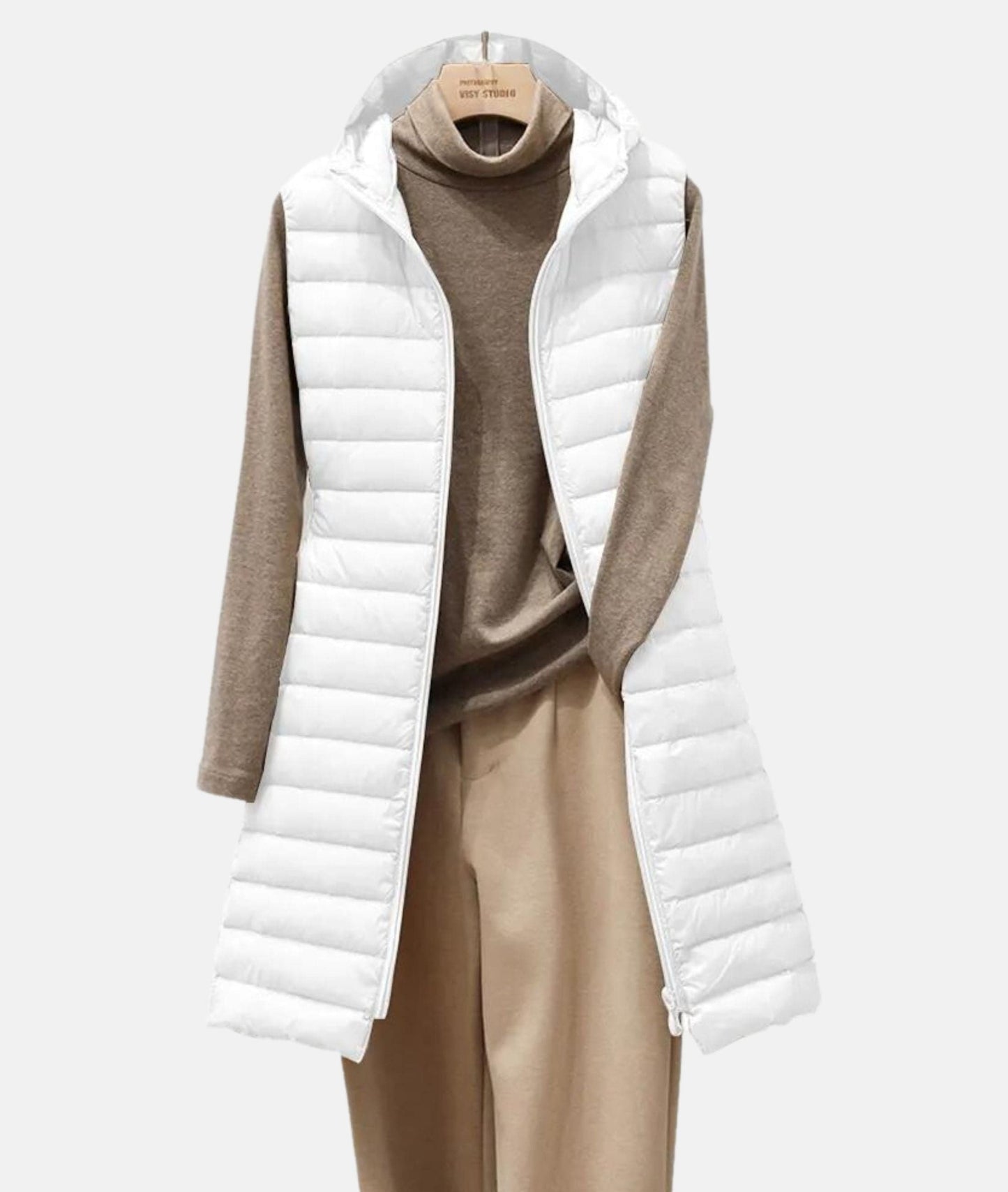 Street-Wave Puffer Coat For Women Hooded Long Quilted Warmth And Style Outerwear