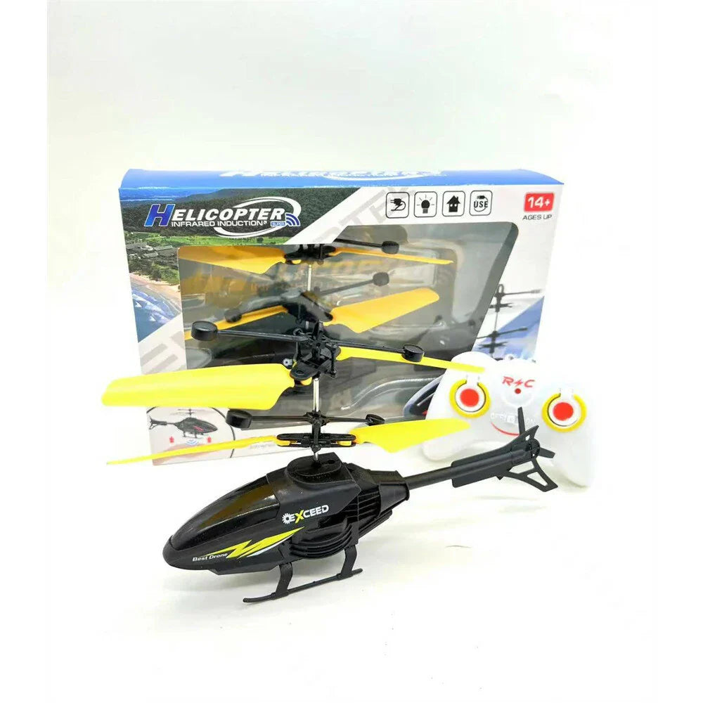 Street Wave USB Rechargeable Induction Helicopter For Kids Indoor Outdoor Remote