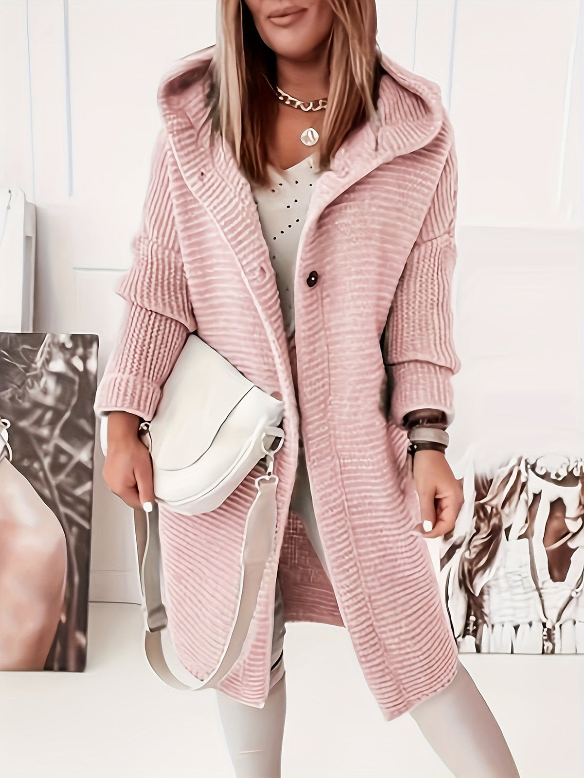 Street-Wave Cashmere Hoodie Cardigan For Women Luxuriously Soft Timeless All Season Comfort