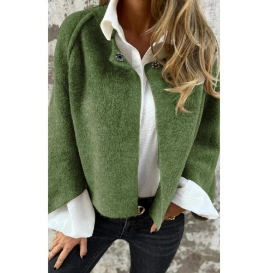 Street-Wave Cozy Warm Cardigan For Women Soft Fleece Knit With Elegant Comfort Winter