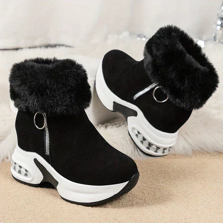 Street-Wave Fur Lined Boots For Women Warm Cozy Comfort In Winter Fashion Premium Quality