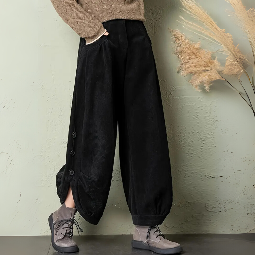 Waylynn Corduroy Pants Unisex Relaxed Comfort Side Pockets
