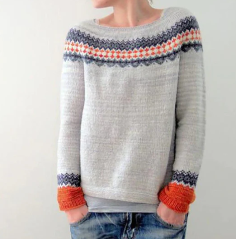 Street-Wave Retro Panna Pullover For Women Soft Lightweight Knit Flattering Fit Elegant Spring Look