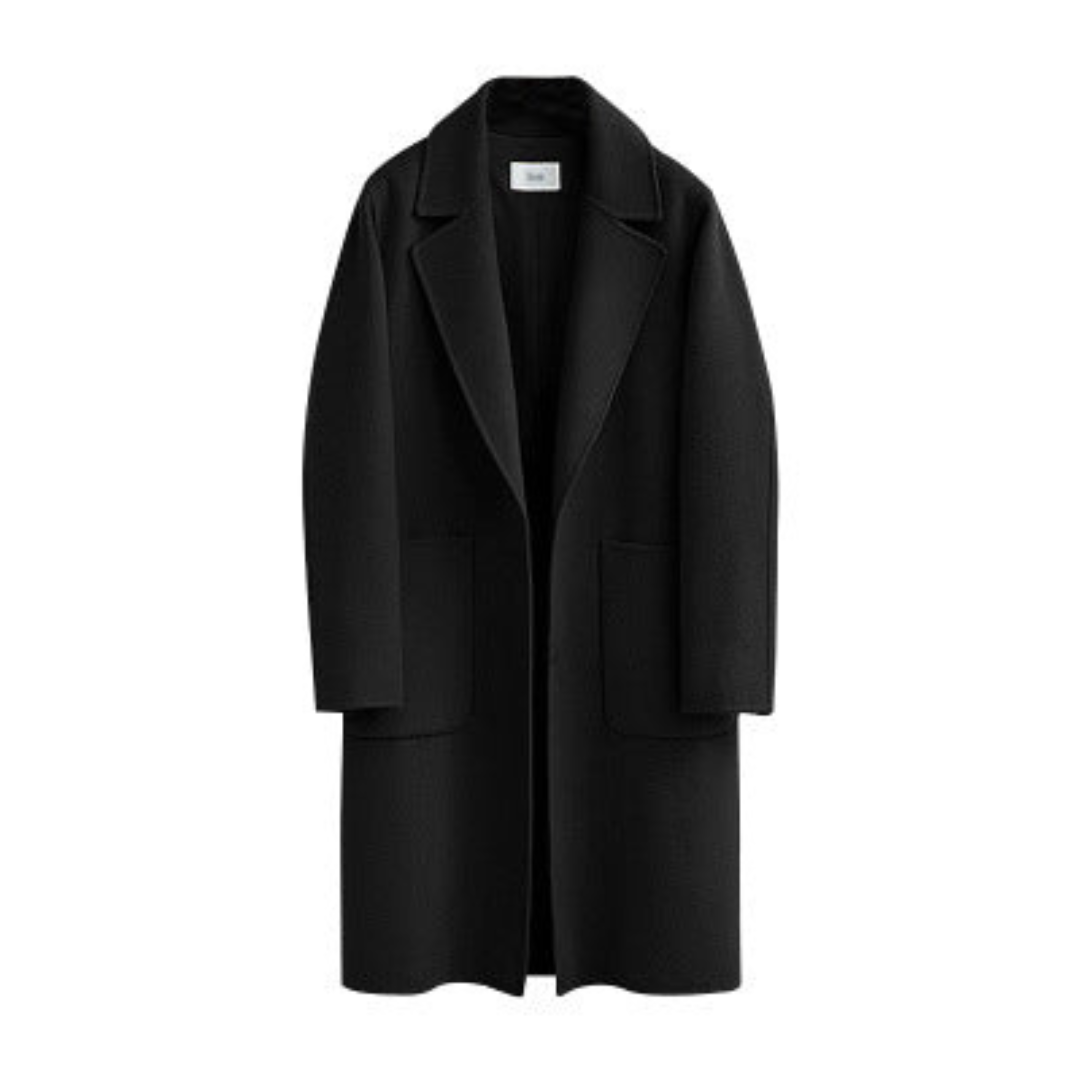 Street Wave Winter Trench Coat With Warm Lining Long Sleeve Camel For Men And Women