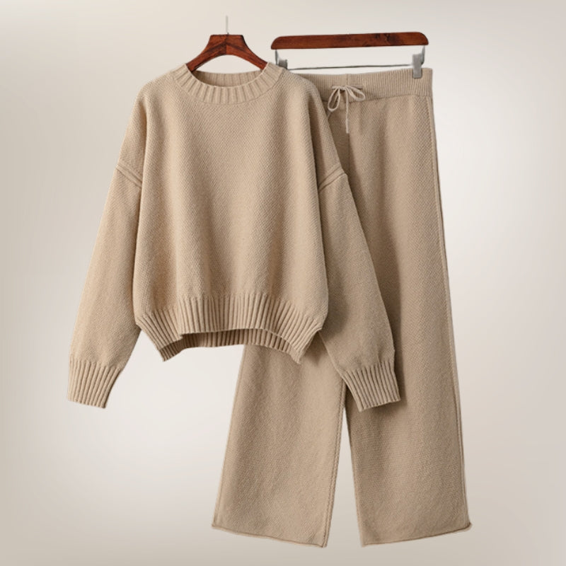 Street Wave Sophie Breathable Knit Set for Women Effortless Comfort