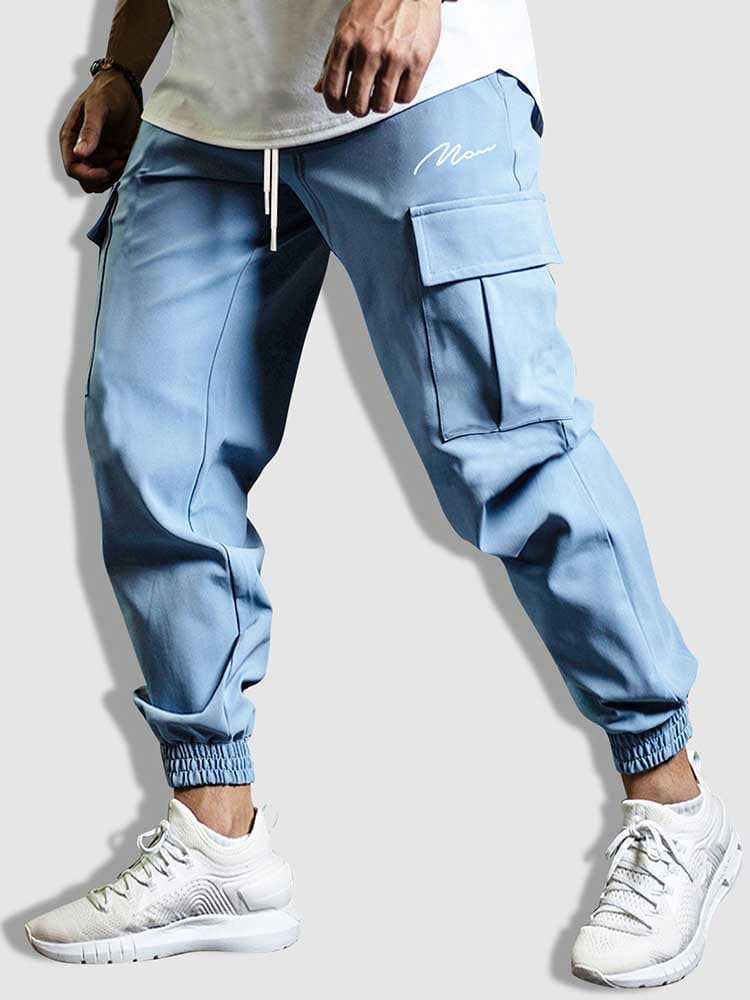 Street Wave Modern Cargo Pants For Men With All Day Comfort Durable Fabric Adjustable Drawstring