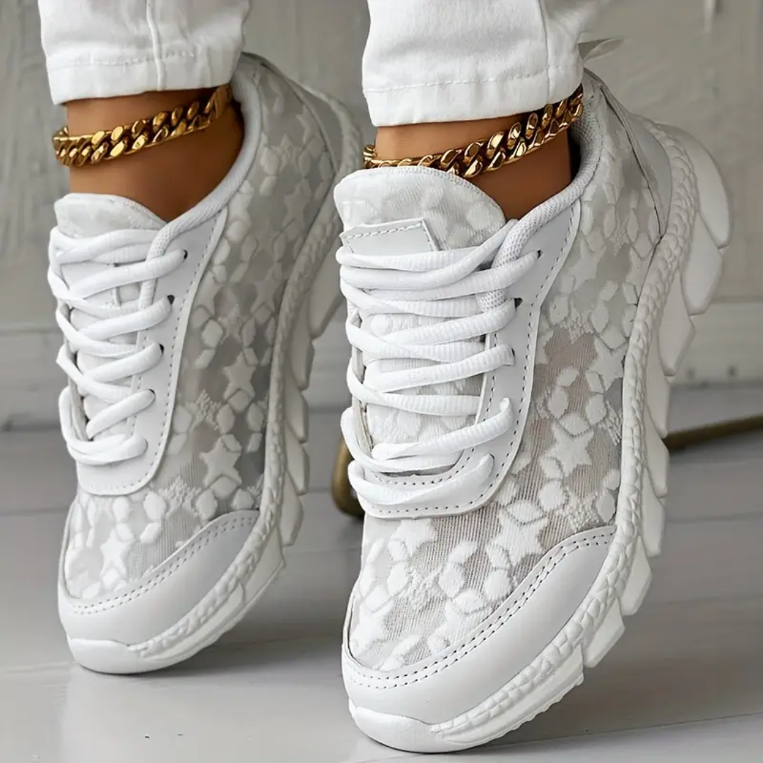 Alora Elegant Bow Sneakers by Street-wave All-Day Comfort and Support for Fashion-Forward Women