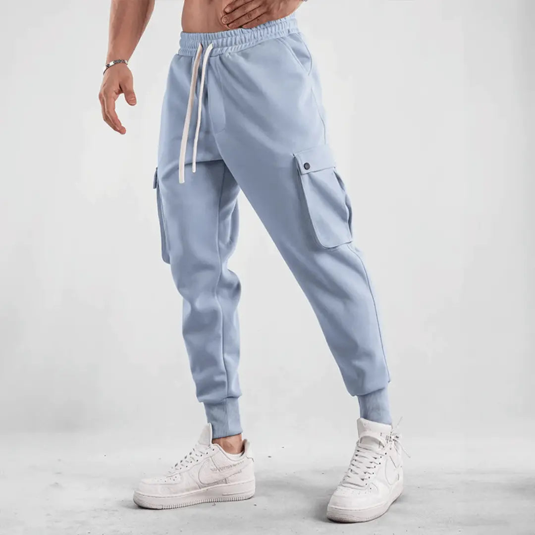 Street-Wave Elite Street Cargo Joggers For Men With Adaptive Breathable Fabric And Cargo Pockets