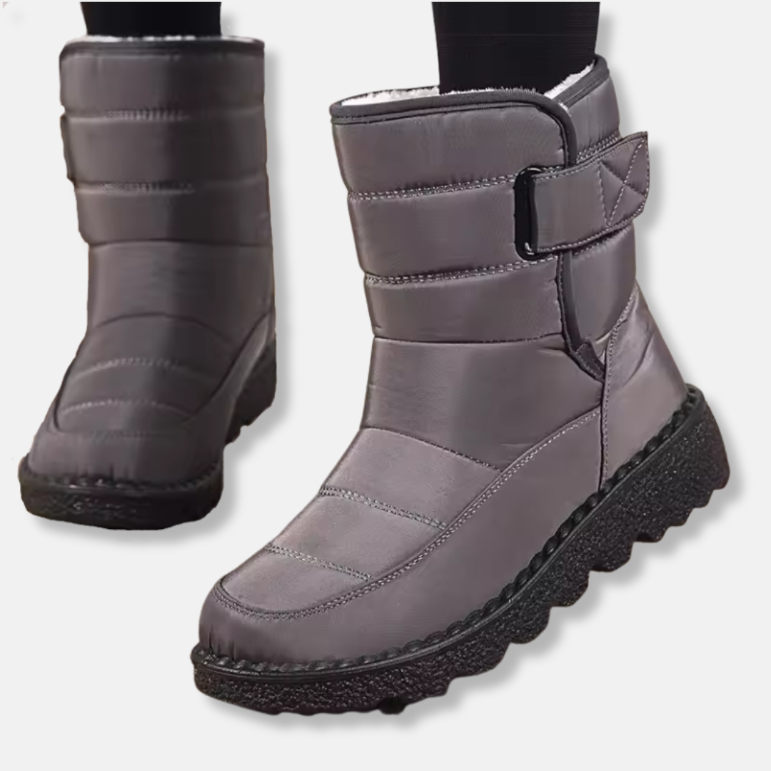 Street-Wave Mid-Calf Winter Boots For Women Padded Insulated Interior And Non Slip Sole