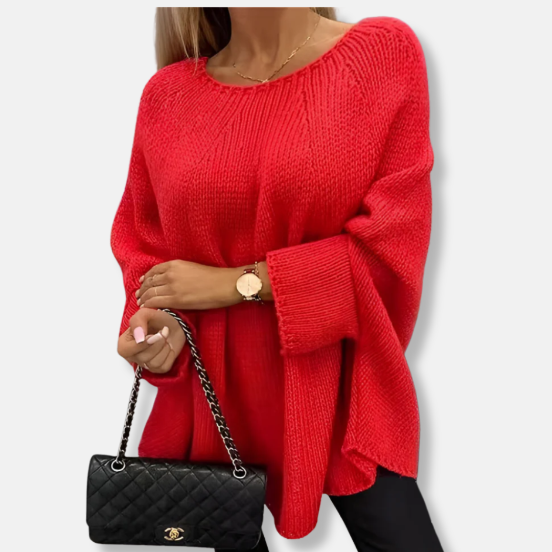 Cozy Chunky Knit Sweater Oversized Tunic Women Street Wave