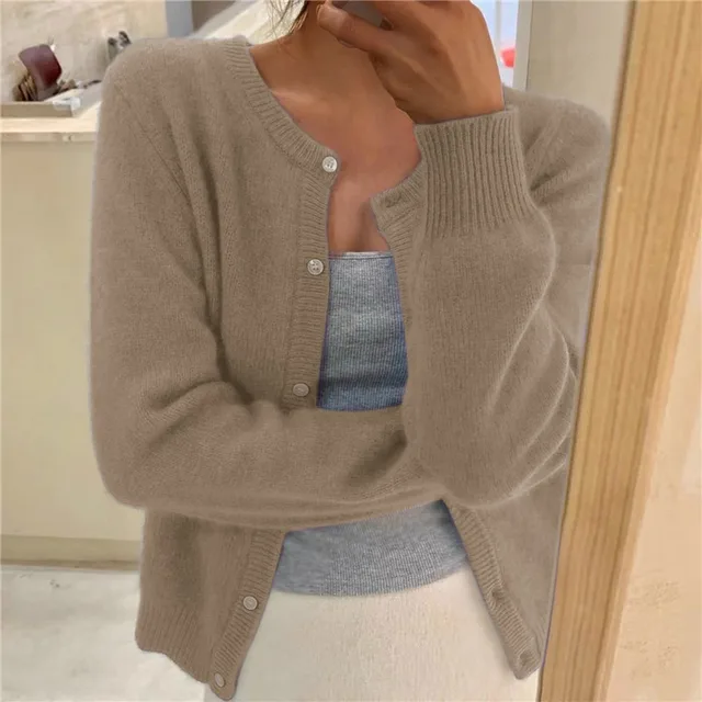 Street-wave Soft Knit Cardigan For Women - Cozy Breathable Comfort, Versatile Everyday Wardrobe