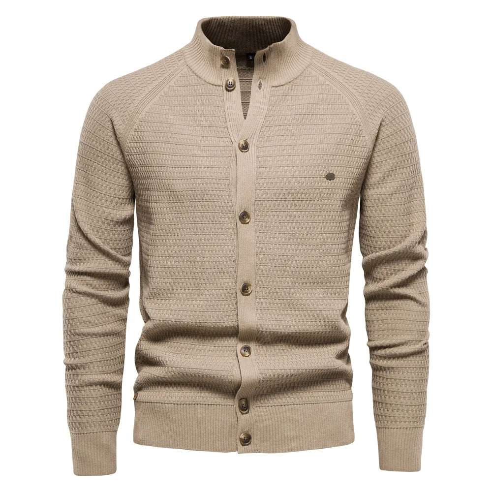 Street-Wave Knit Vest For Classic Mens Outfits Warm Cotton