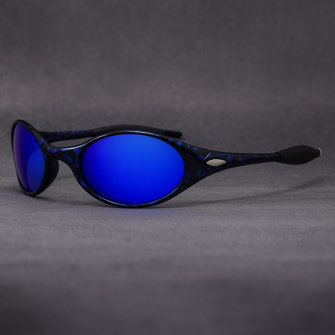 Street-Wave Offset Polarized Sunglasses UV400 Protection Lightweight Outdoor Glasses for Men and Women