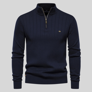 Street-Wave Knit Pullover With Cozy Texture For Men Soft Warmth And Everyday Style
