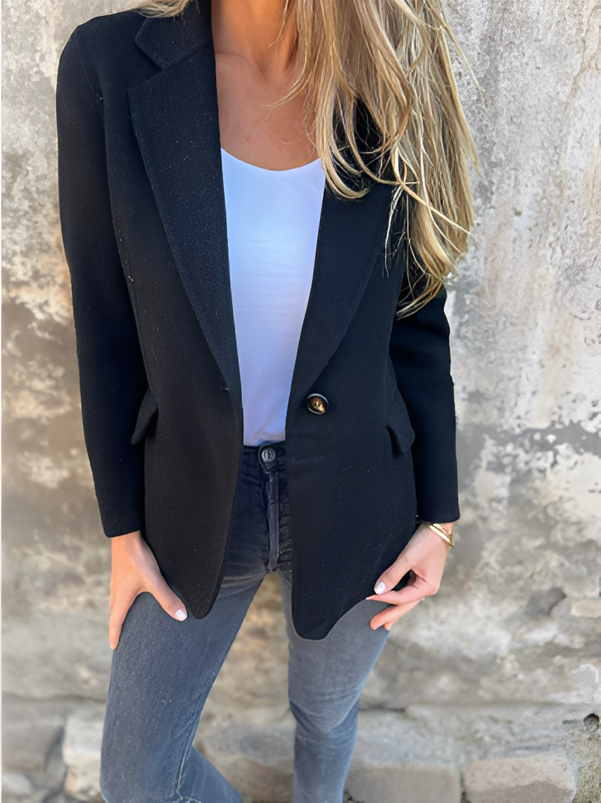 Street-wave Wool Blazer for Women Timeless Versatile Tailoring Premium Material for Work and Events