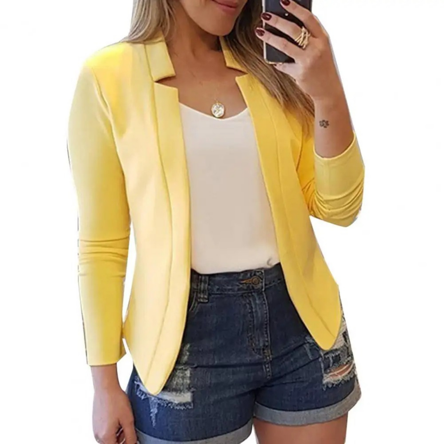 Street-Wave Womens Work Blazer Elegant All Day Comfort Premium Materials Office Ready