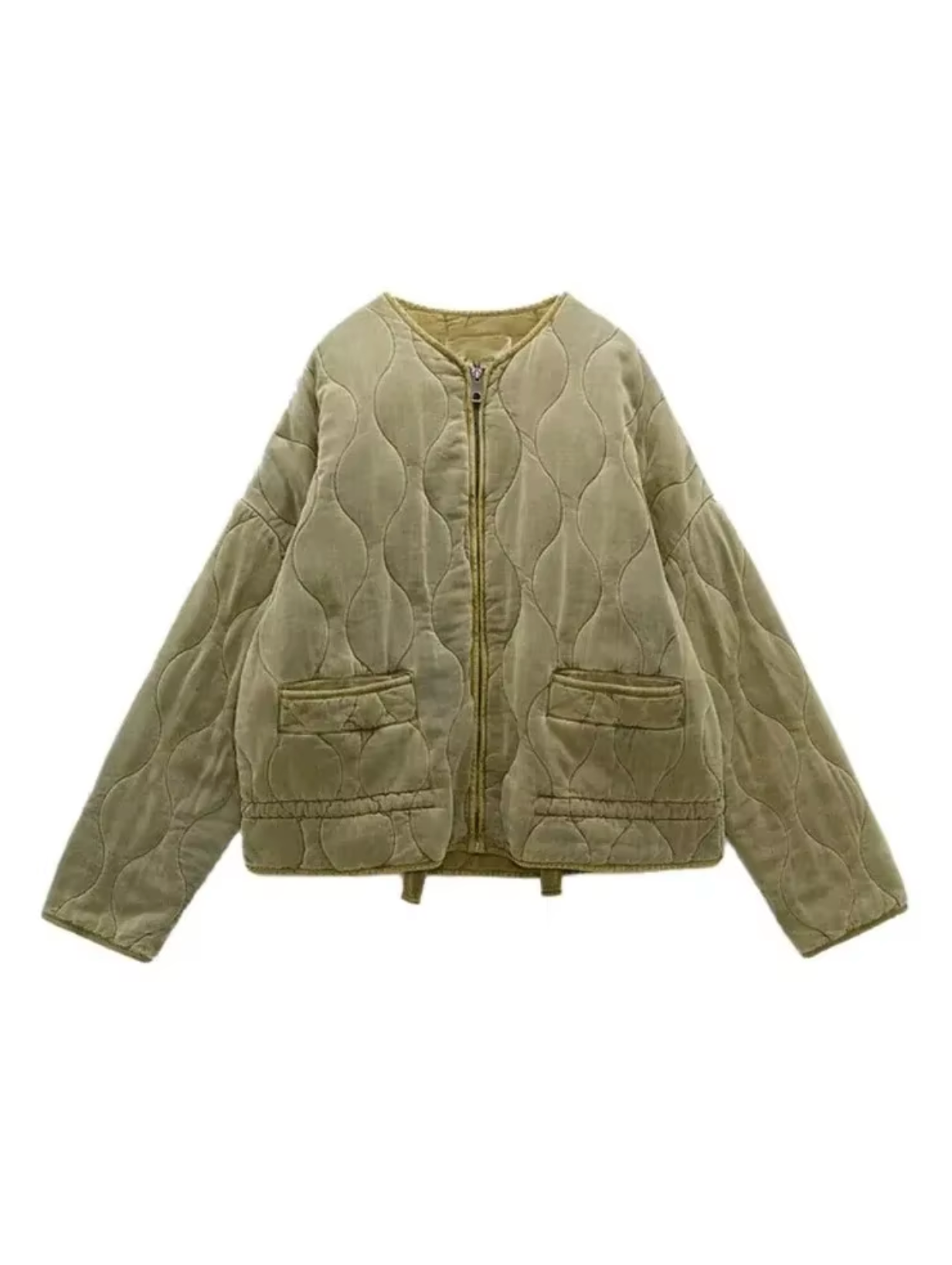 Street-Wave Quilted Cotton Jacket For Women With Vintage Street Style And Cozy Warmth