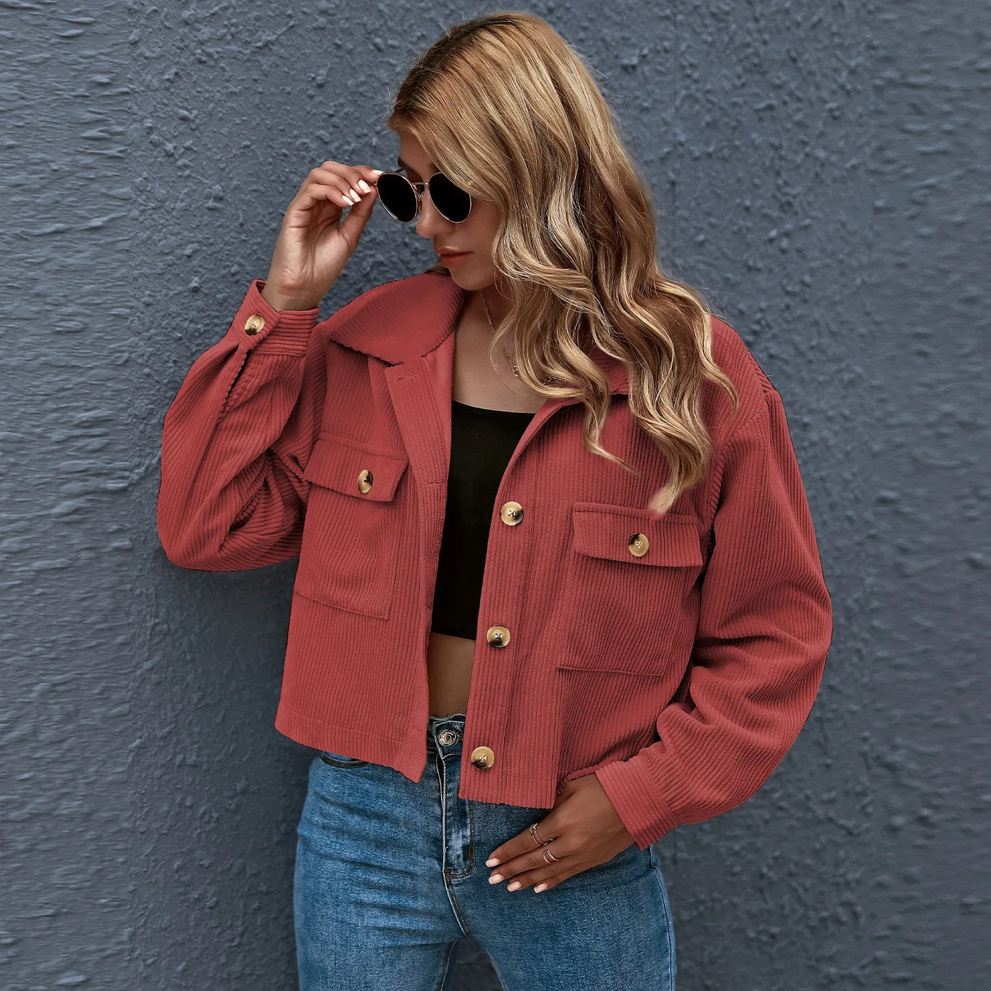 Street-Wave Corduroy Jacket For Women Casual Chic Comfort And Durable Style Everyday Wardrobe Essential