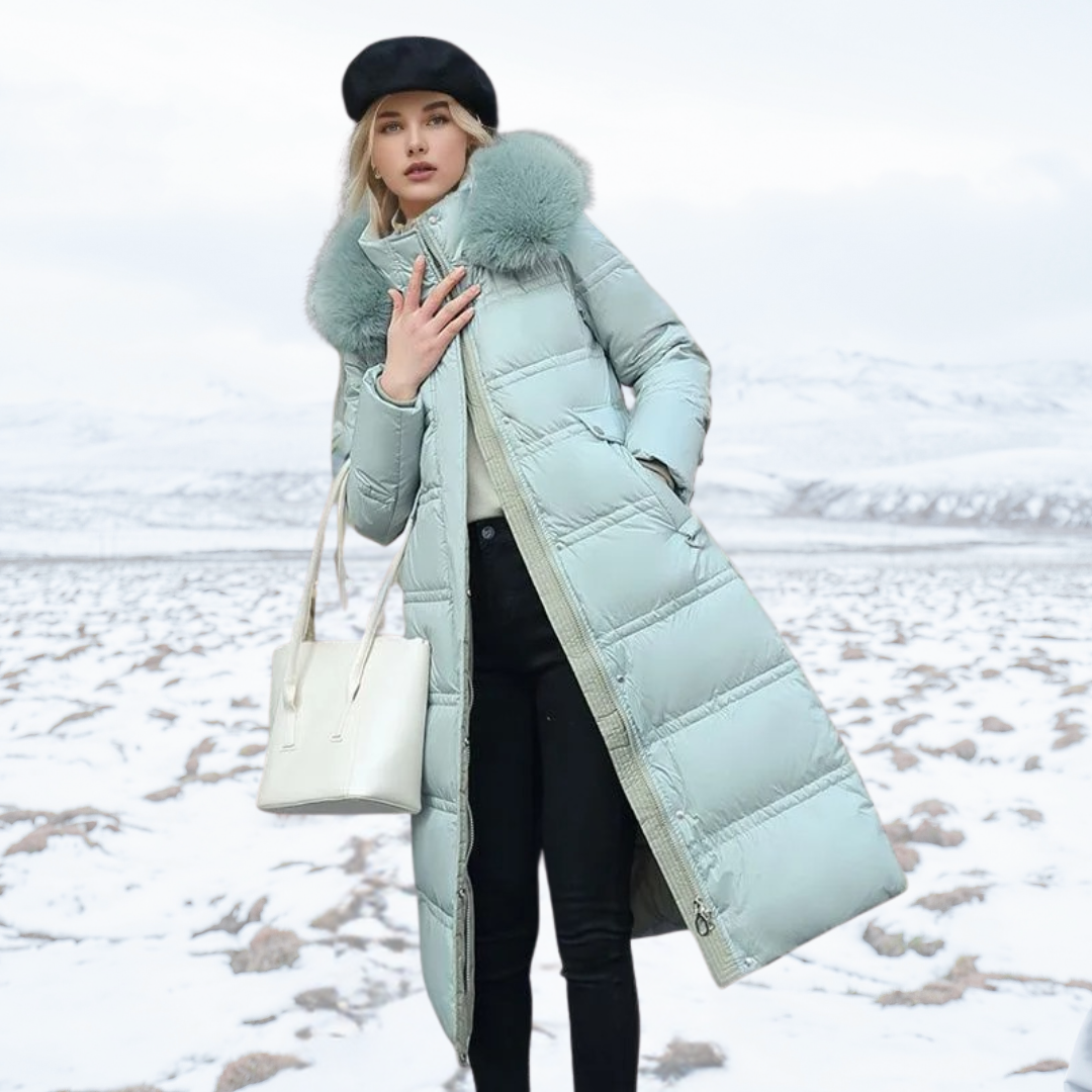 Streetwave Long Puffer Parka With Faux Fur Hood For Women Ultra Warm Winter Coat Insulated For Cold City Streets
